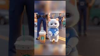 Cat Was Arrested by the Police shorts cat arrested police [upl. by Gefell9]