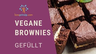 Saftige vegane SchokoBrownies  Einfaches BrowniesRezept schneller Füllung [upl. by Eitsym93]