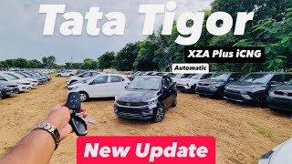 2024 New Tata Tigor XZA Plus iCNG ⛽️AMT Review [upl. by Siver]