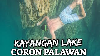 Diving KAYANGAN LAKE  CORON PALAWAN Philippines [upl. by Imoin]