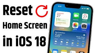 How to Reset Home Screen Layout in iPhone iOS 18  iPhone Me Home Screen Reset Kaise Kare 2024 [upl. by Jayme7]