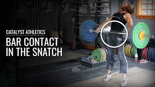 Get Proper Bar Contact in the Snatch  Olympic Weightlifting [upl. by Keever]