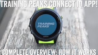 Handson New TrainingPeaks Connect IQ App for Garmin devices [upl. by Eitsrik]