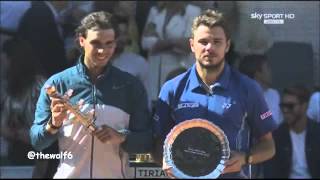 Nadal VS Wawrinka  Final Madrid ATP 1000 2013  Presentation Ceremony 1252013 [upl. by Lehrer846]