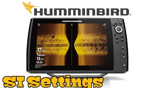 Best SI Settings  Humminbird Helix Clearest Side Imaging Picture [upl. by Volnak]