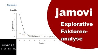 jamovi Tutorial deutsch Explorative Faktorenanalyse  EFA [upl. by Nnaillek]