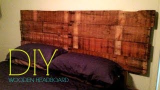 DIY Wooden Headboard [upl. by Marvella]