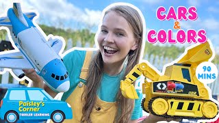 Toddler Learning Video  Learn Colors amp Vehicles for Kids  Best Toy Learning Video for Toddlers [upl. by Feirahs]