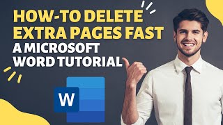 How to delete blank pages in Microsoft Word 2016 FAST [upl. by Etterrag]