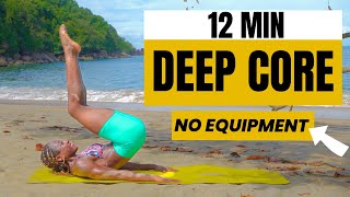 12 Min Pilates Fit  Deep Core Workout for Stronger Abs  No Equipment [upl. by Akirdnas]