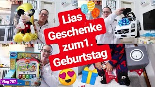 Alle GESCHENKE zum 1 GEBURTSTAG l Vlog 757 [upl. by Nylekcaj103]