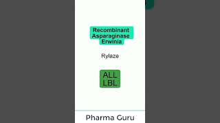 Recombinant Asparaginase Erwinia Rylaze In a nutshell [upl. by Yblocaj]