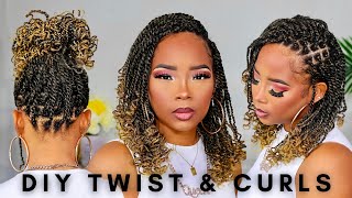 Kinky Twist With Marley Hair  Karrill DaDiva [upl. by Anerak]