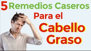 5 remedios caseros para el cabello graso  sugerencias para el cabello grasoso [upl. by Natsyrk501]