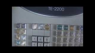 REGISTRADORA CASIO TE 2200 PBX 3016899 [upl. by Ger]