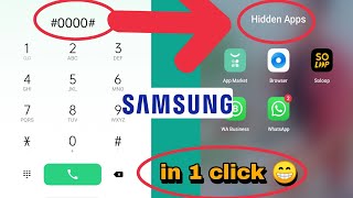 How to hide apps in samsung  in a50m31m31sm51f41 etc  how to hide apps in dialer in samsung [upl. by Amara]