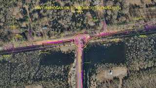 Hogan Ln amp Hwy 64 Roundabout presentation  ArDOT Job 080634 [upl. by Gnidleif]