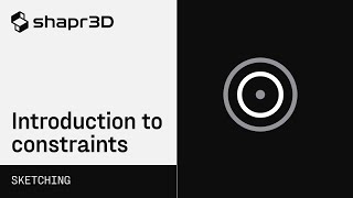Shapr3D Manual  Introduction to constraints  Sketching [upl. by Stanford]