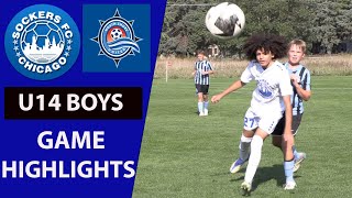 Sockers FC vs North Shore WI  U14 2010 Game Highlights Sept 2023 [upl. by Kowal]