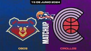 Osos de Manati vs Criollos de Caguas  BSN2024 [upl. by Heffron]