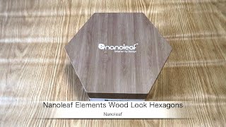 NanoleafのHomeKit対応ウッド調スマートライトパネル「Nanoleaf Elements Wood Look Hexagons」の紹介 [upl. by Kohl18]