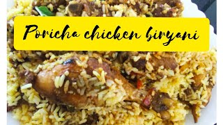 Poricha chicken biryani recipeshajanas world [upl. by Stanfill]