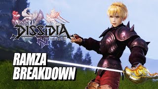 RAMZA BREAKDOWN Final Fantasy Dissidia NT wMaximilian [upl. by Tumer801]