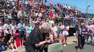 Nanticoke teacher gets mohawk after students raise donation goal [upl. by Castillo]