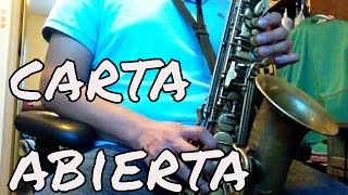 Los Tigres del Norte  Carta Abierta TUTORIAL Alto Sax [upl. by Ahsieym608]