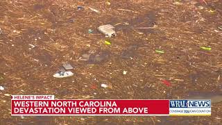 Western North Carolina devastation viewed from above [upl. by Reynard]