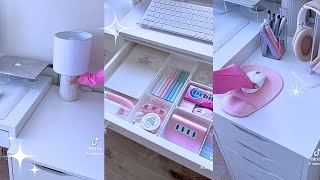 DeskOffice Cleaning amp Organizing ✨ TikTok Asmr Compilation [upl. by Adnac]