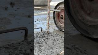 Concrete Slump Testing youtubeshorts concrete shorts short construction cement concretelife [upl. by Tearle]