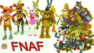 FNAF In Pieces Complete Set Of Five Nights At Freddys Funko [upl. by Ahtennek]