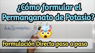 Permanganato de Potasio ¿Cómo formularSales Oxisales química salesoxisales [upl. by Latona932]