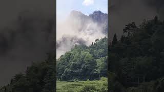 Biggest landslide hill village darjulavillage landslidetravel shorts nepal [upl. by Wystand]