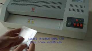 ASC Laminating Machine operating methodwmv [upl. by Bruell]