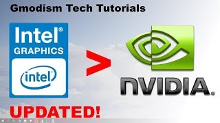 How to switch from Intel HD graphics to dedicated Nvidia graphics card [upl. by Eniamert]