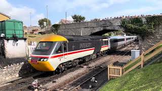 XC HST 43007 43008 Pines Express Farewell Tour In Swanage And Norden Park And Ride 26092023 [upl. by Elinor890]