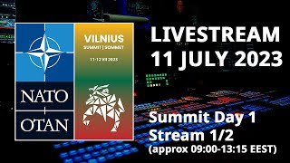 NATO Summit in Vilnius Lithuania 🇱🇹  Day 1 stream 12 11 JUL 2023 [upl. by Dlonyar81]