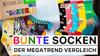 Bunte Socken im Test  Trendige Funsocken im Vergleich  Welche Unterschiede lassen sich erkennen [upl. by Akeylah277]