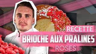 Brioche aux Pralines Roses  Le Tutoriel Complet pour Débutants en Pâtisserie Française 🌸🍞 [upl. by Gnat]