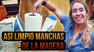 Cómo sacar mancha de aceite de la madera  Tutorial DKP [upl. by Christalle]