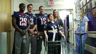 Bowl Report Arizona Players Visit UNM Childrens Hospital [upl. by Naic]