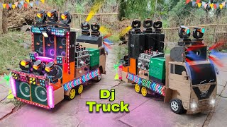 Mini Dj Truck Loading At New Home Eicher Truck Dj box and dj sharpy light big dj dj toy making sr [upl. by Alo]