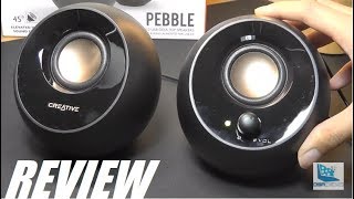 REVIEW Creative Pebble 20  Desktop Stereo Speakers 20 [upl. by Heigho]