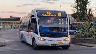 Bay travel Optare solo SR YJ67 GGK service18 Very loud axels [upl. by Mani]