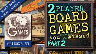 2PLAYER BOARD GAMES YOU PROBABLY MISSED PART 2  More Gems for 2p Only  Undiscovered Games Ep33 [upl. by Sredna381]