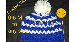 😍CROCHET CAP FOR NEW BORN  06M BABY CAP  EASY CAP KNITTING IN BENGALIcap [upl. by Ayikin]