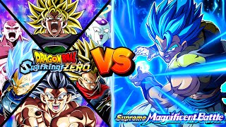 SPARKING ZERO BOX ART TEAM VS SSGSS GOGETA SUPREME MAGNIFICENT BATTLE NO ITEMS DBZ Dokkan Battle [upl. by Onaled458]