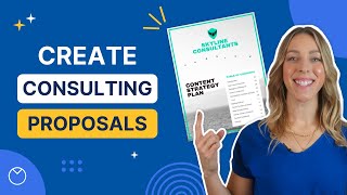 Create Consulting Proposals Using These Free Templates STEP BY STEP GUIDE [upl. by Vories]